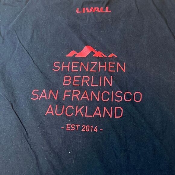 Livall Graphic T Shirt Crew‎ Neck Short Sleeve Black Casual Basic Top - Picture 7 of 7